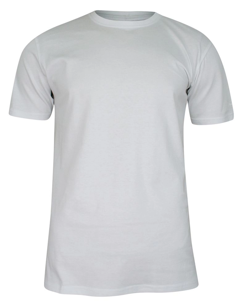 T-shirt Biały, 100% BAWEŁNA, U-neck, bez Nadruku, Męski, Krótki Rękaw -PAKO JEANS