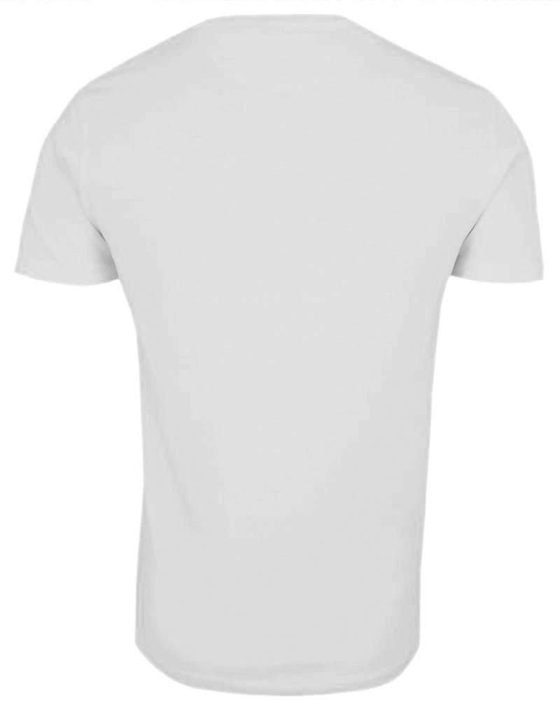 T-Shirt Biały Bawełniany Męski Bez Nadruku -Brave Soul- Koszulka, Krótki Rękaw, Basic