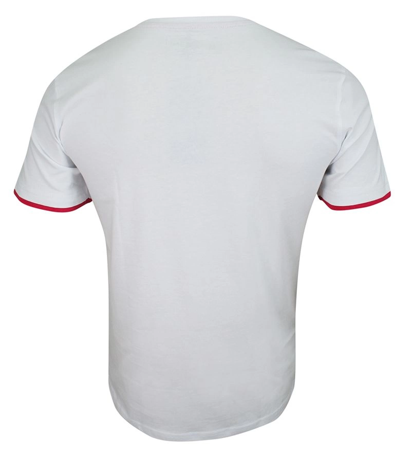 T-shirt Biały Bawełniany, z Nadrukiem, Męski, Krótki Rękaw, U-neck -PAKO JEANS