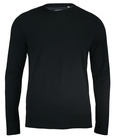 Czarny T-shirt (Koszulka) - Długi Rękaw, Longsleeve - 100% BAWEŁNA - Brave Soul, Męski
