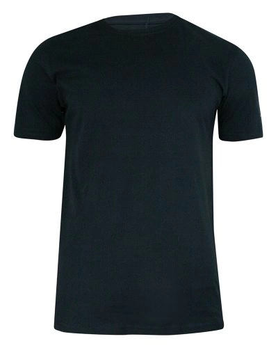 T-shirt Granatowy, 100% BAWEŁNA, U-neck, bez Nadruku, Męski, Krótki Rękaw -PAKO JEANS