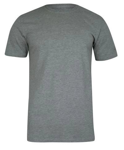 T-shirt Popielaty, 100% BAWEŁNA, U-neck, bez Nadruku, Męski, Krótki Rękaw -PAKO JEANS