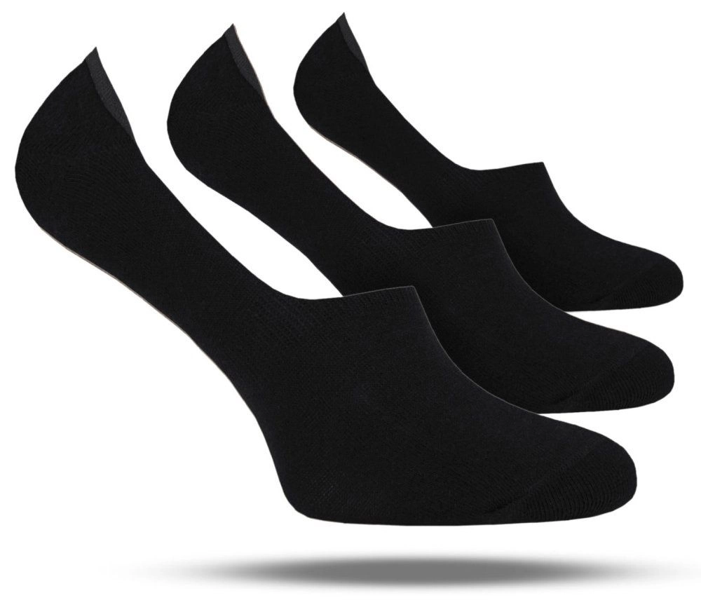 Zestaw Trzech Par Bawełnianych Stopek - Chattier - Czarne