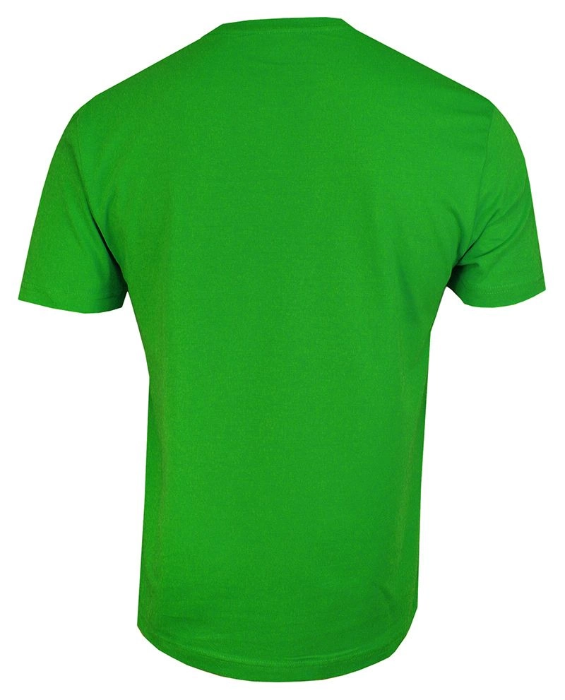Zielony Bawełniany T-Shirt Męski Bez Nadruku -STEDMAN- Koszulka, Krótki Rękaw, Basic, U-neck
